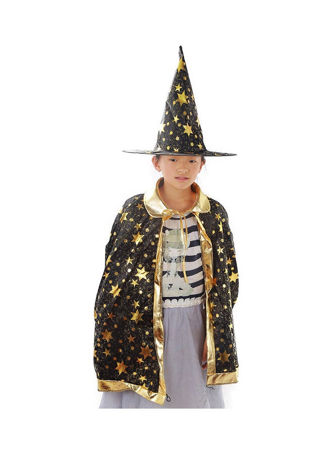 Halloween Magician Costume With Cloak Cape 125x80cm - Image 2