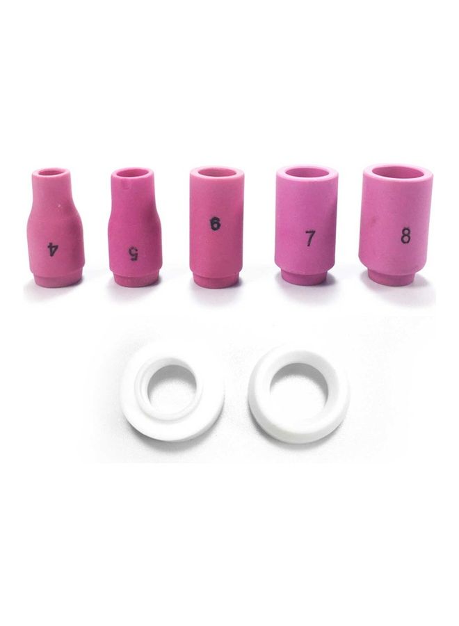 72-Piece Stubby Gas Lens for TIG Welding Torch Multicolour - Image 5