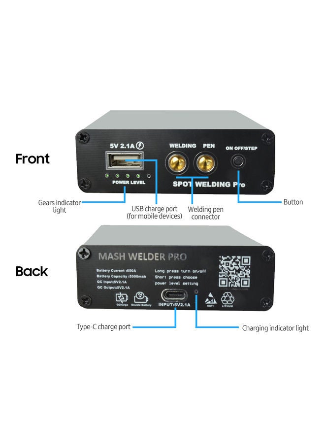 Portable Handheld Spot Welding Machine Black - Image 2