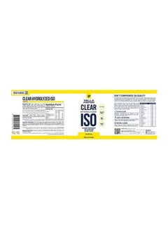 Yalla Protein Clear Hydrolyzed ISO Tropical 0.5kg 20 Servings  - Image 2
