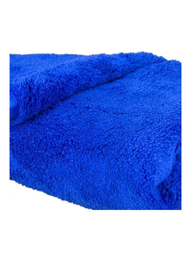 Feather Organic Bathing Towel Blue 180 x 90cm  - Image 3