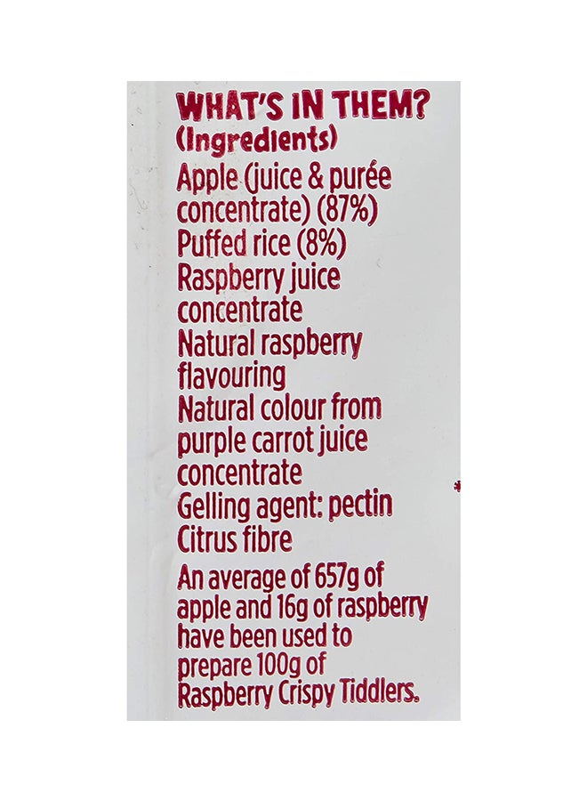 Kiddylicious Raspberry Crispy Tiddlers 12grams - Image 2