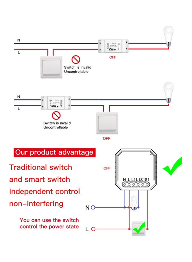 Intelligent Switch Module White/Green - Image 3
