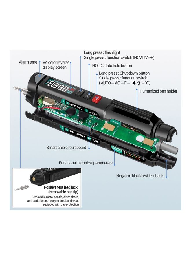 Mini Pen Multimeter Black  - Image 4