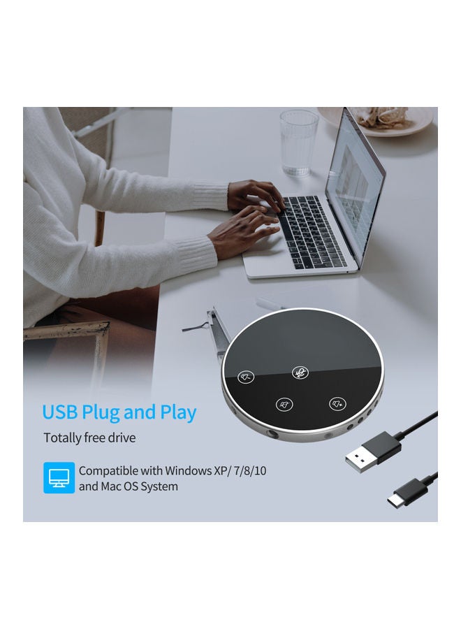 أيبيسي ميكروفون مكتبي مزود بمنفذ USB للمؤتمرات OS5362 أسود - Image 4