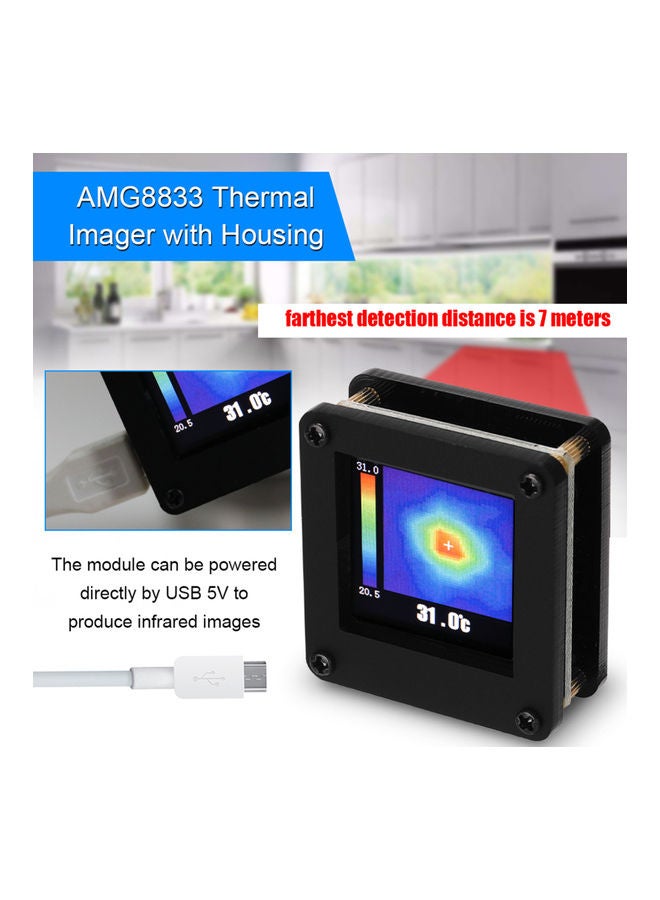 Generic AMG8833 IR Thermal Imager Black  - Image 2