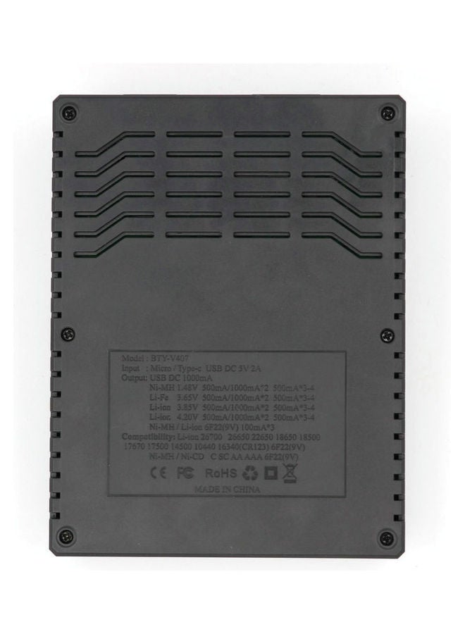 Multifunctional Battery Charging Device Black - Image 2