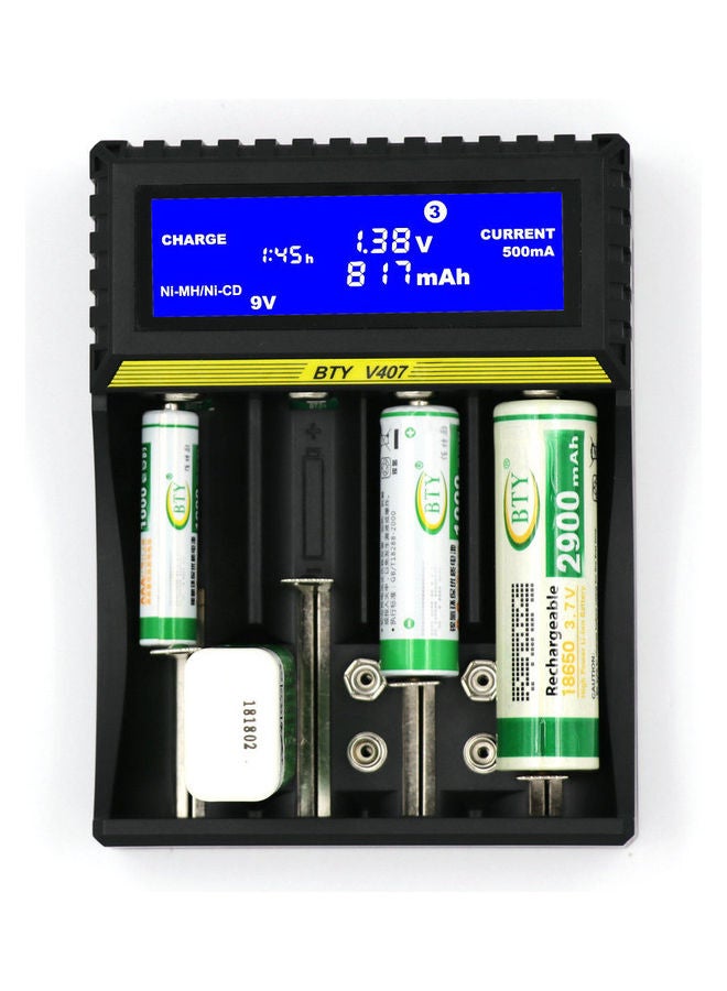 Multifunctional Battery Charging Device Black - Image 3