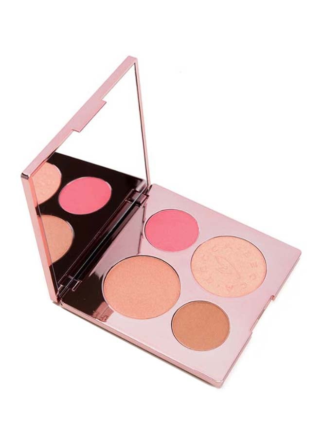 بيكا لوحة ألوان وجه كريسي تيجن ذهبي وردي/ بيتش نيكتار - Image 4