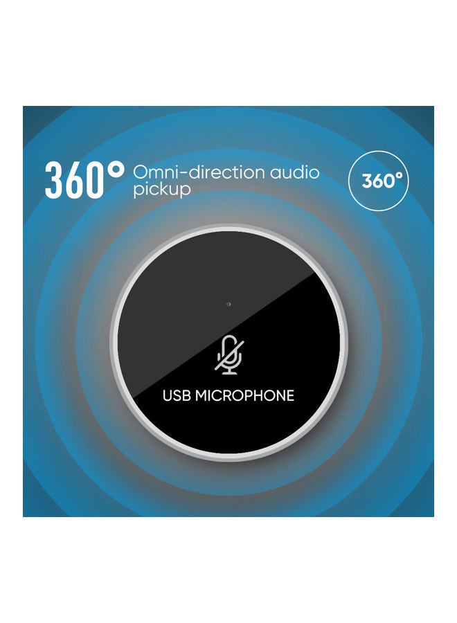 أيبيسي ميكروفون للكمبيوتر بمنفذ USB للمؤتمرات OS5363 أسود - Image 4