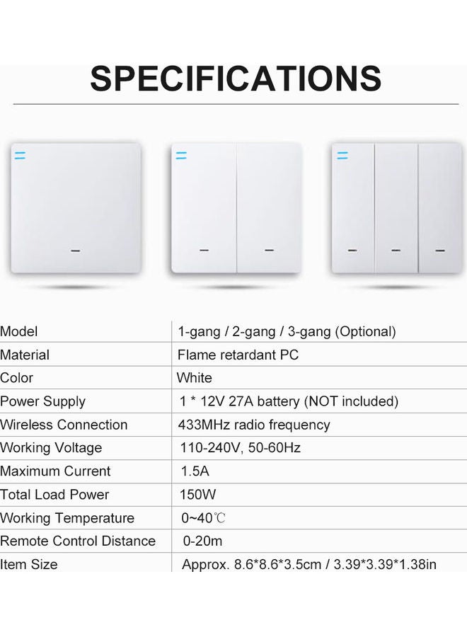 Wiring Remote Switch White - Image 2
