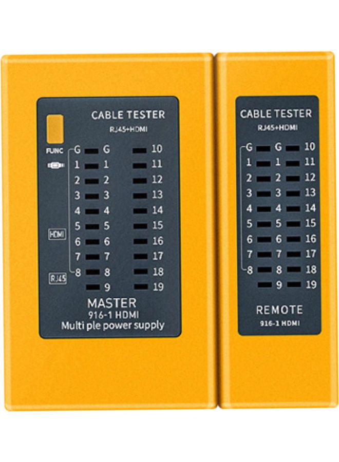 Network Cable Tester Yellow  - Image 1