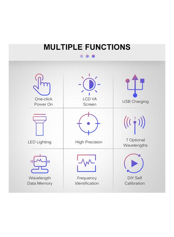 مقياس طاقة ضوئي محمول باليد. أسود - Image 4