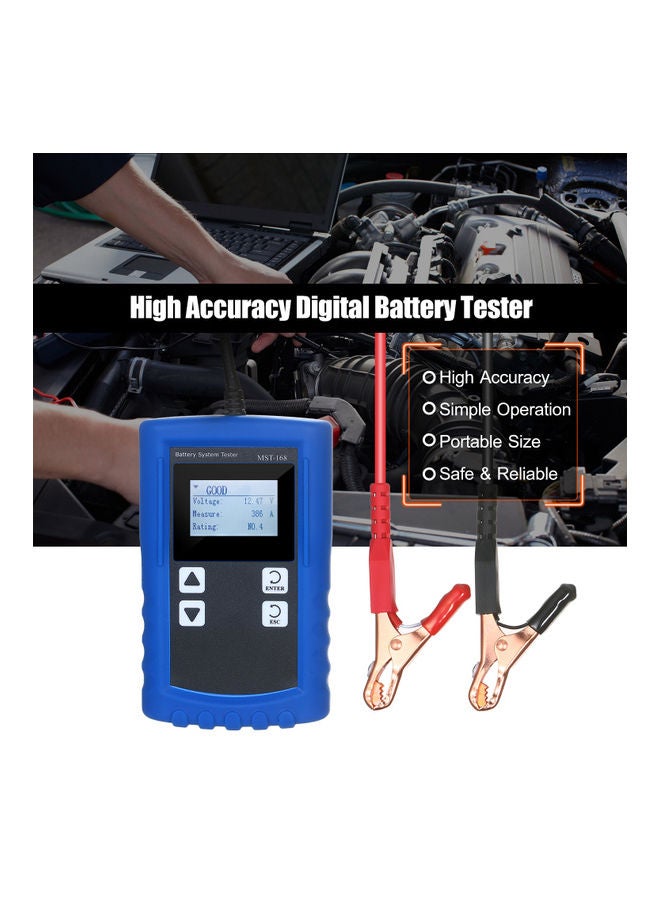 Digital Battery Accumulator Analyzer Blue - Image 4