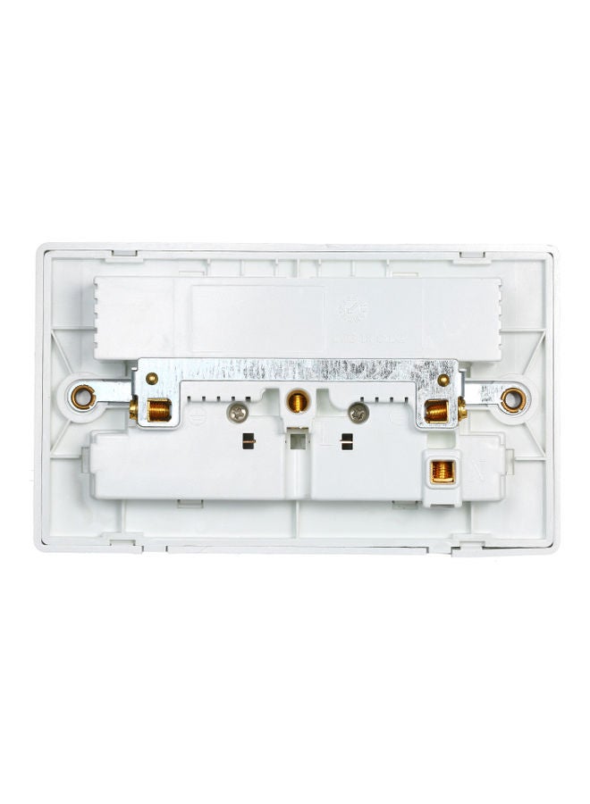 2 Gang SwitchedSocket White - Image 2