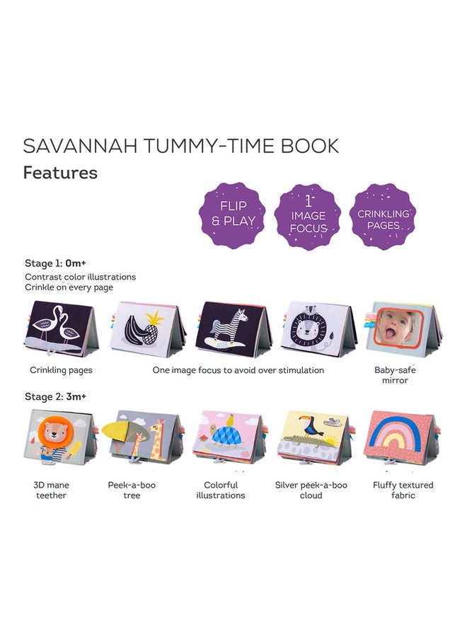 Taf Toys Savannah Tummy-time Book  - Image 3