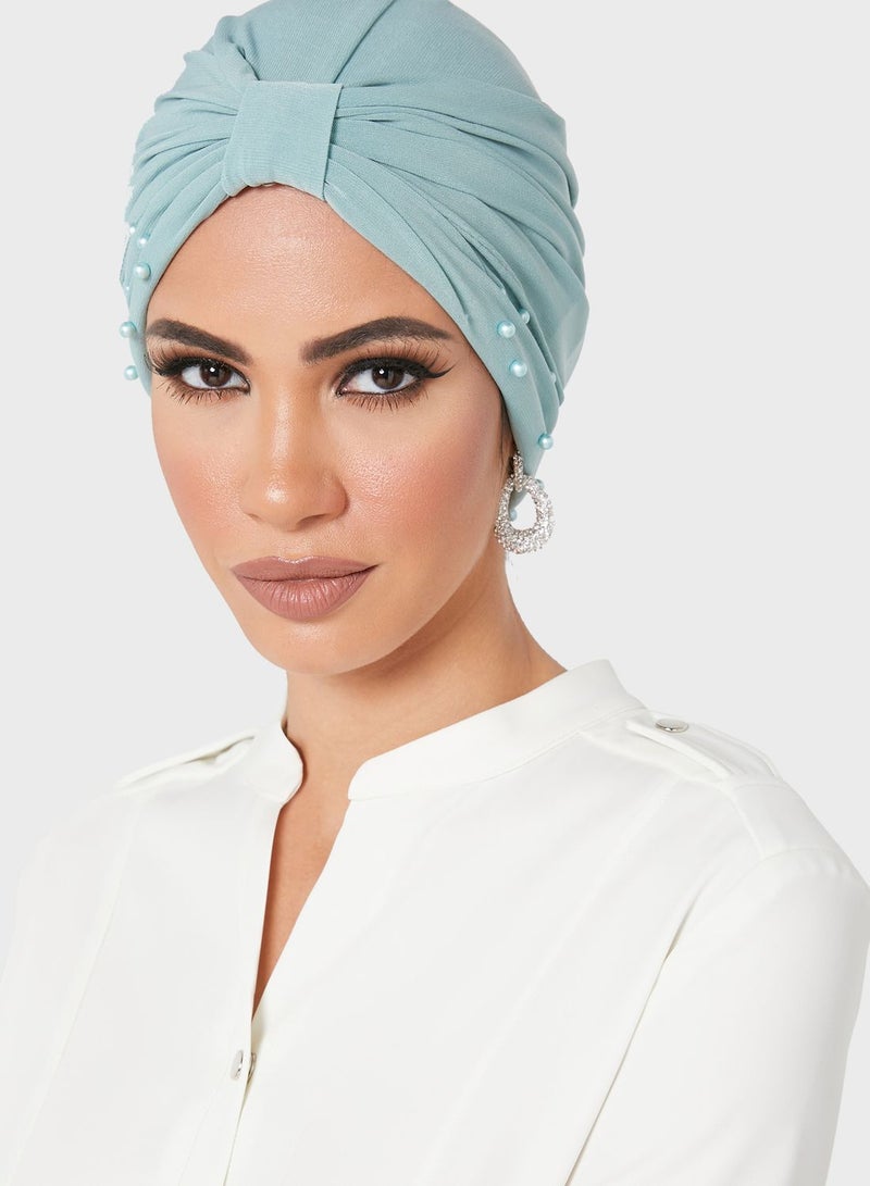 Pearl Trim Turban Blue - v1626239484/N48907054V_1