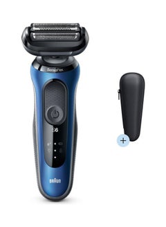 BRAUN Series 6 Rechargeable Mens Shaver With LED Display Blue/Black  - Image 2