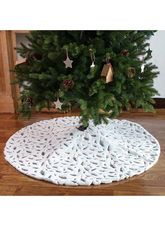 Christmas Tree Skirt White 122cm - Image 2