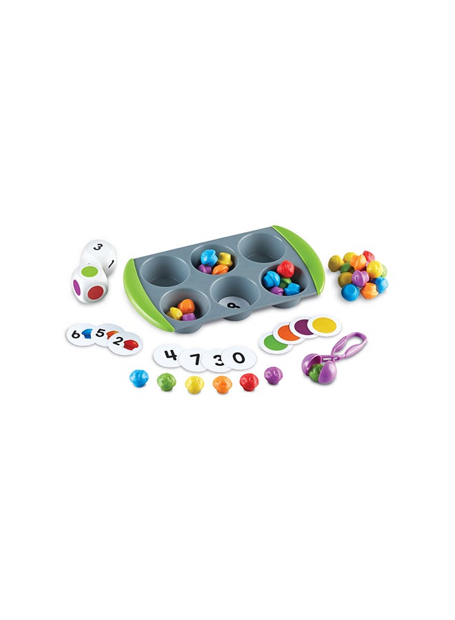 Learning Resources Mini Muffin Match Up (76-Piece Set, Sorting & Counting, Ages 3+) - Image 1