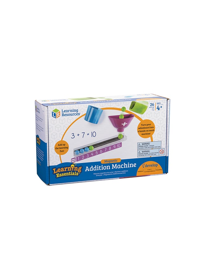 Learning Resources Magnetic Addition Machine (11-Piece Set, Multi-Color Plastic, Ages 4+) - Image 4