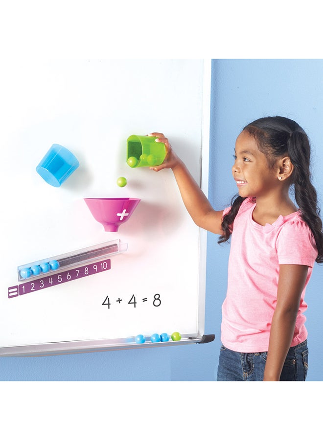 Learning Resources Magnetic Addition Machine (11-Piece Set, Multi-Color Plastic, Ages 4+) - Image 5