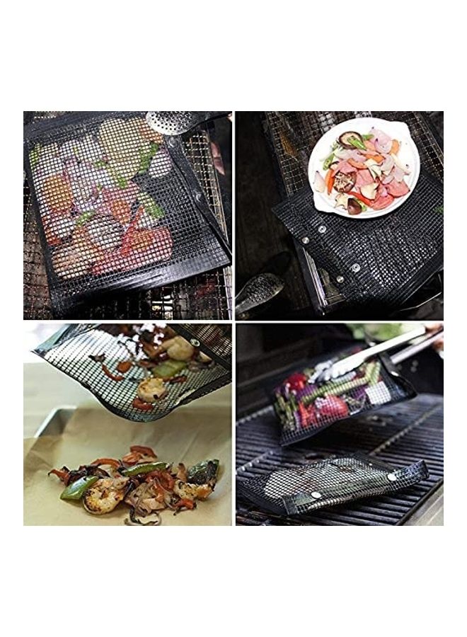 XiuWoo 2-Piece Non Stick Bbq Grilling Bag Black  - Image 3