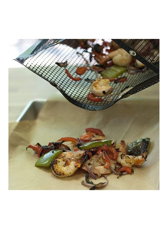 XiuWoo 2-Piece Non Stick Bbq Grilling Bag With Brush Multicolour - Image 4