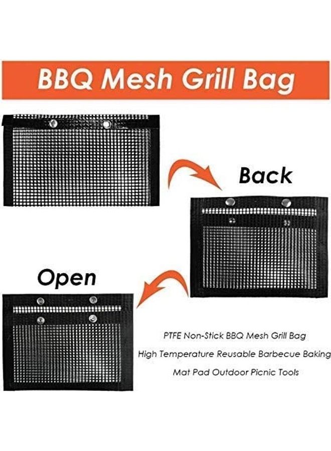 XiuWoo Non Stick Bbq Grilling Bag Black - Image 2