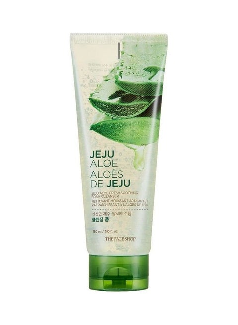 Jeju Aloe Fresh Soothing Foam Cleanser Green 150ml