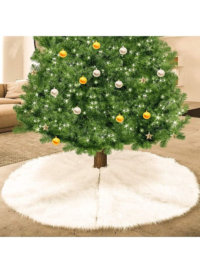 Christmas Tree Skirt White 150cm - Image 2