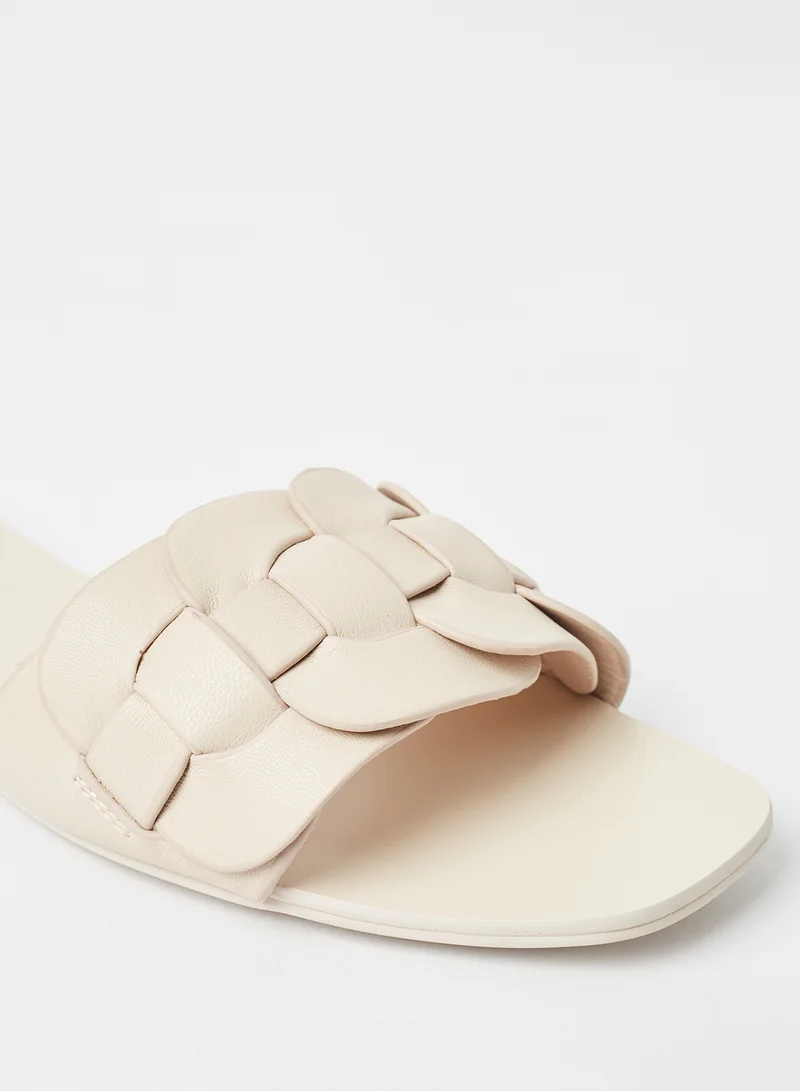 Mohito Woven Strap Flat Sandals Nude