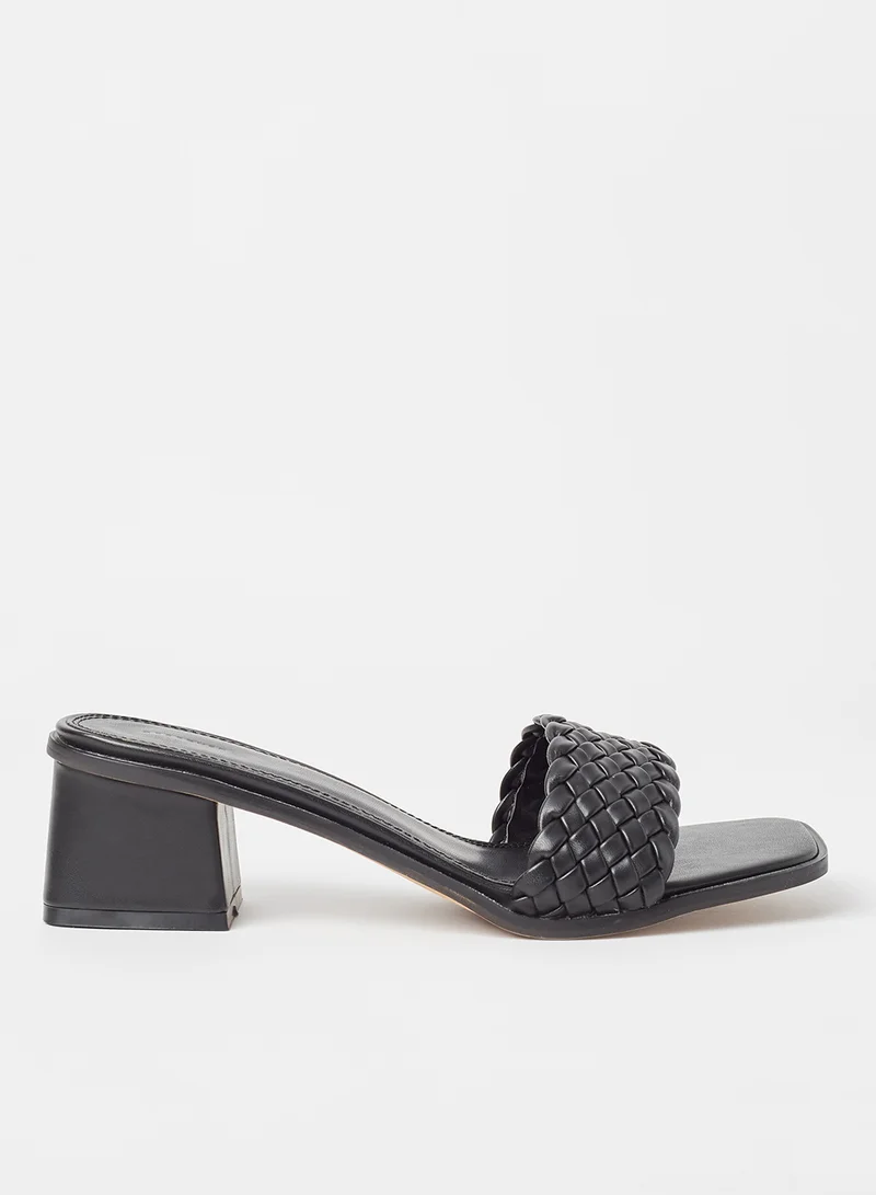 Reserved Braided Block Heel Sandals