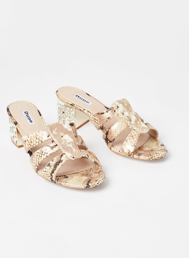 Dune LONDON Mayanna Leather Sandals Beige  - Image 2