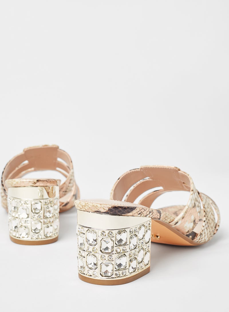 Dune LONDON Mayanna Leather Sandals Beige  - Image 3
