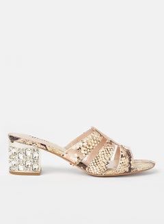 Dune LONDON Mayanna Leather Sandals Beige  - Image 1