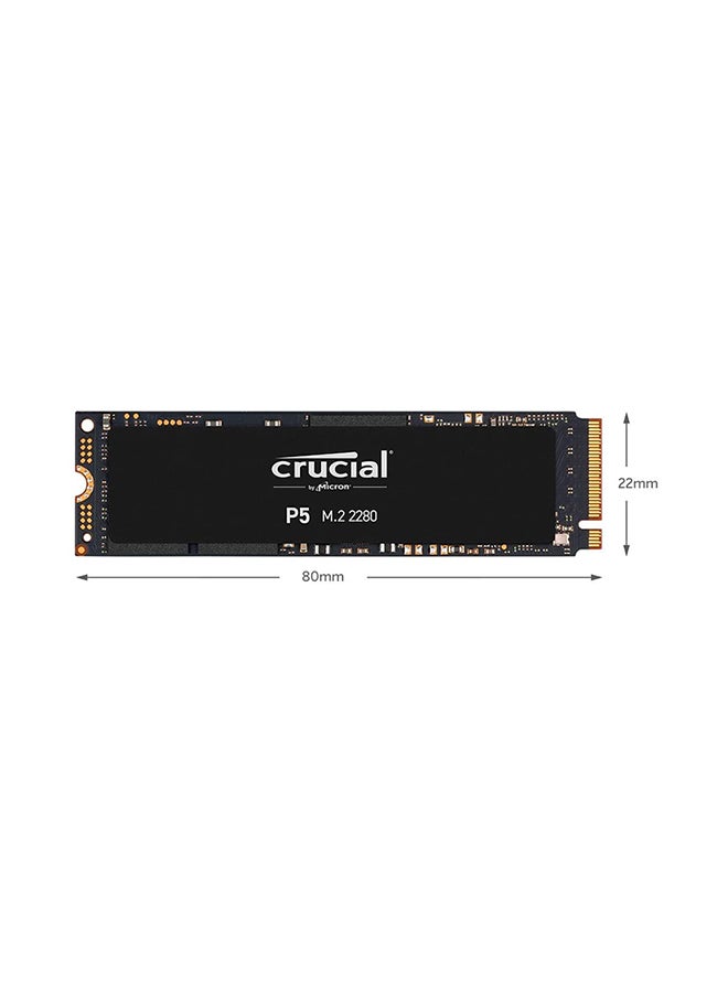 crucial - P5 3D NAND M.2 NVMe High Performance SSD Black - Image 1