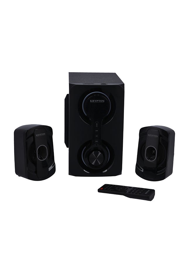 كريبتون - نظام مكبر صوت متعدد الوسائط للمسرح المنزلي بقناة 2.1 KNMS5199 أسود - Image 1