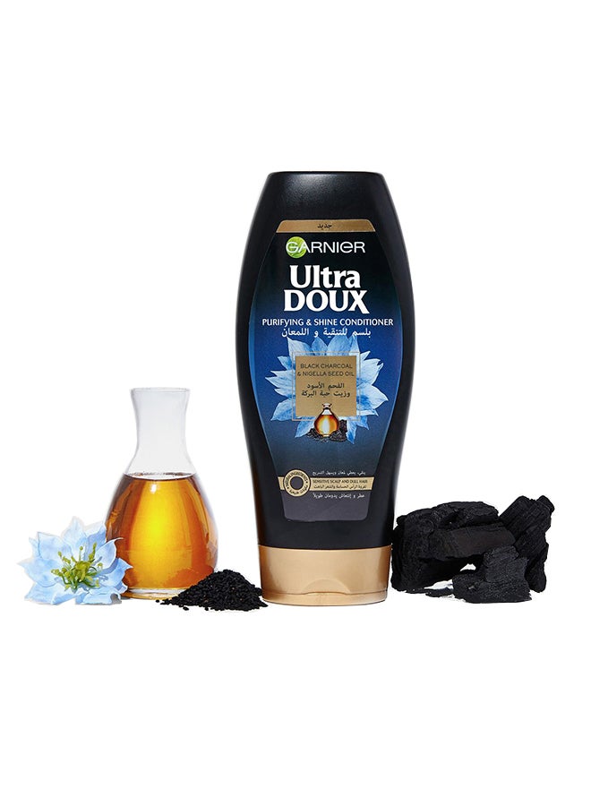 Ultra Doux Black Charcoal & Nigella Seed Oil Purifying & Shine Conditioner 400ml
