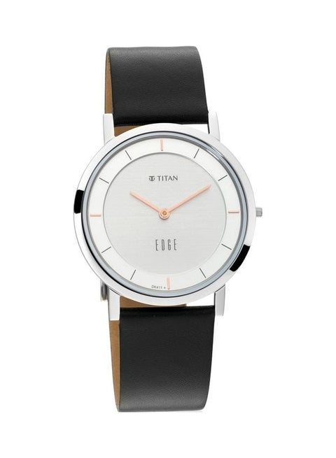 Men's Edge Watch With Silver White Dial With Rosegold Highlights Watch   1595SL06