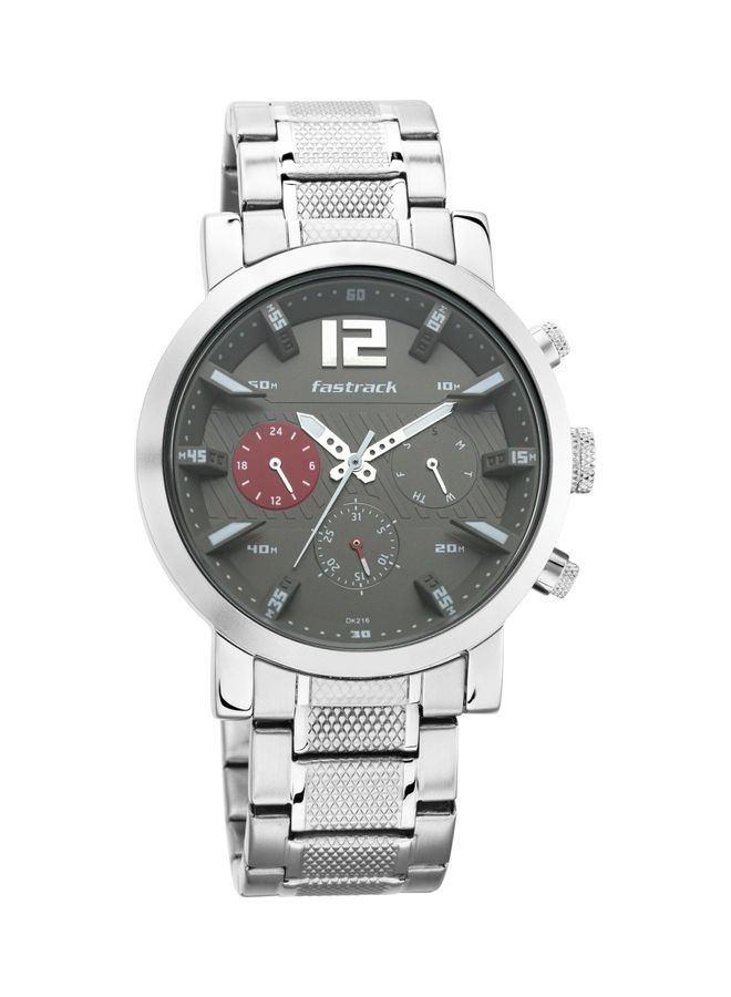 fastrack Men's Fastfit Stainless Steel Watch   3227SM01  - Image 2