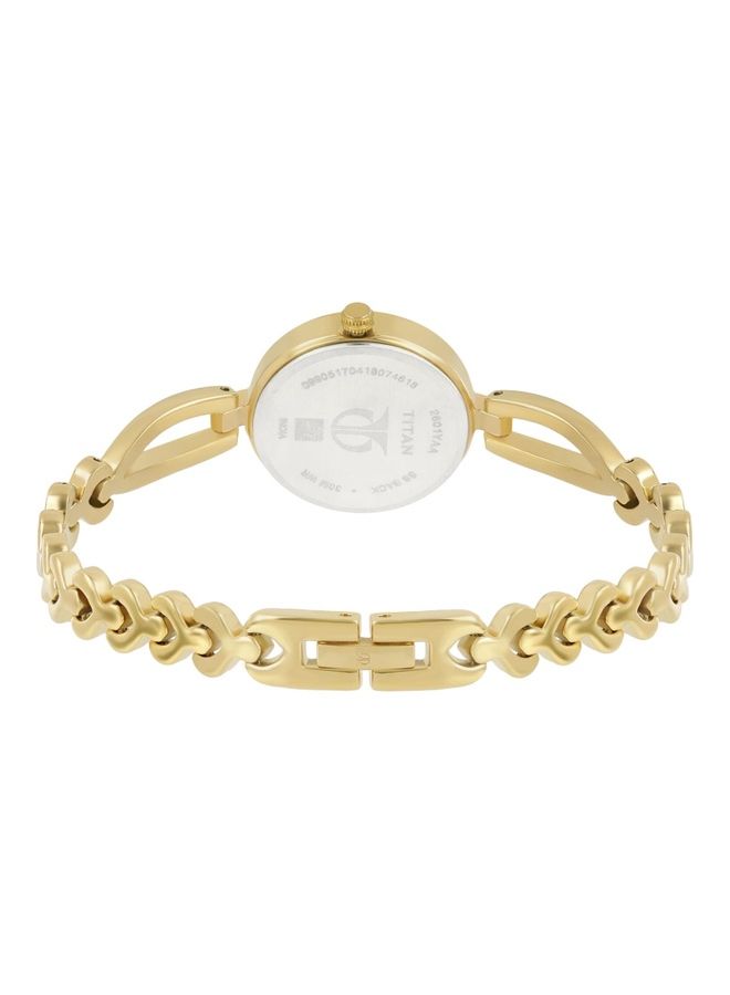 TITAN Women's Karishma Champagne Dial Analog Watch  Wo 2601YM02 - Image 4