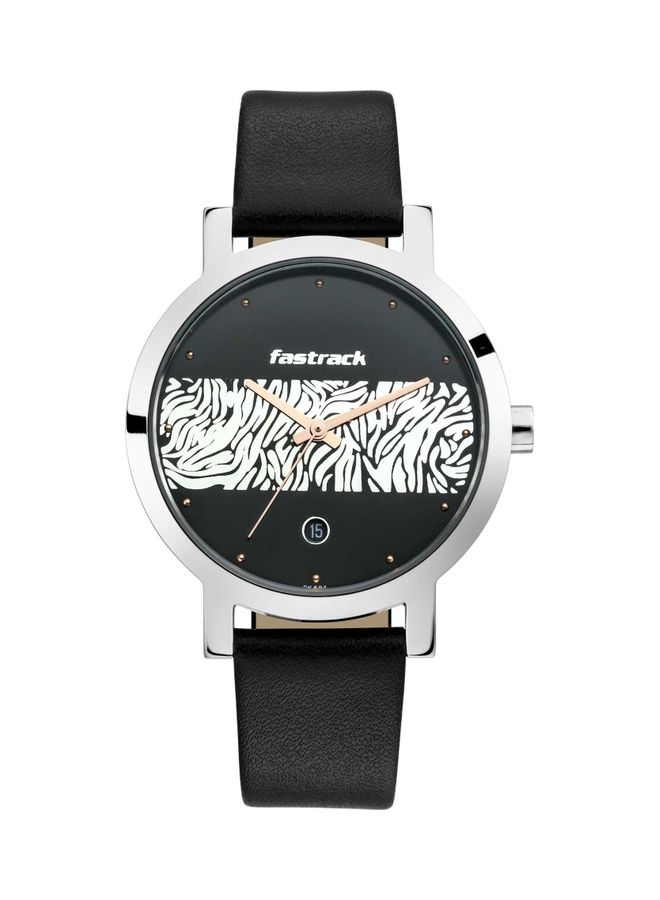 فاستراك ساعة يد بسوار من الإستانلس ستيل بطبعة حيوان طراز WO 6222SL04 للنساء - Image 1