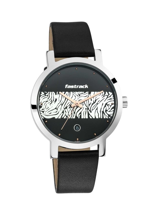 فاستراك ساعة يد بسوار من الإستانلس ستيل بطبعة حيوان طراز WO 6222SL04 للنساء - Image 2