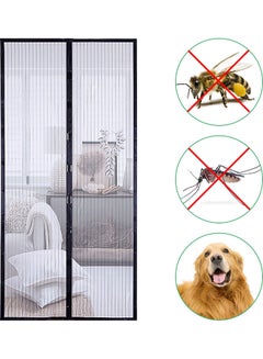 Generic Mosquito Curtain Net With Adhesive Tape Black 