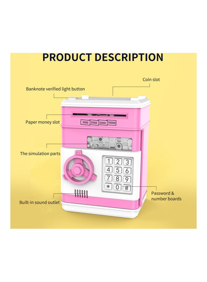 حصالة بيجي إلكترونية صغيرة وردي - Image 2