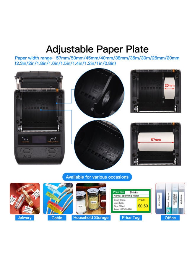 Aibecy Portable Thermal Label Printer Blue - Image 4