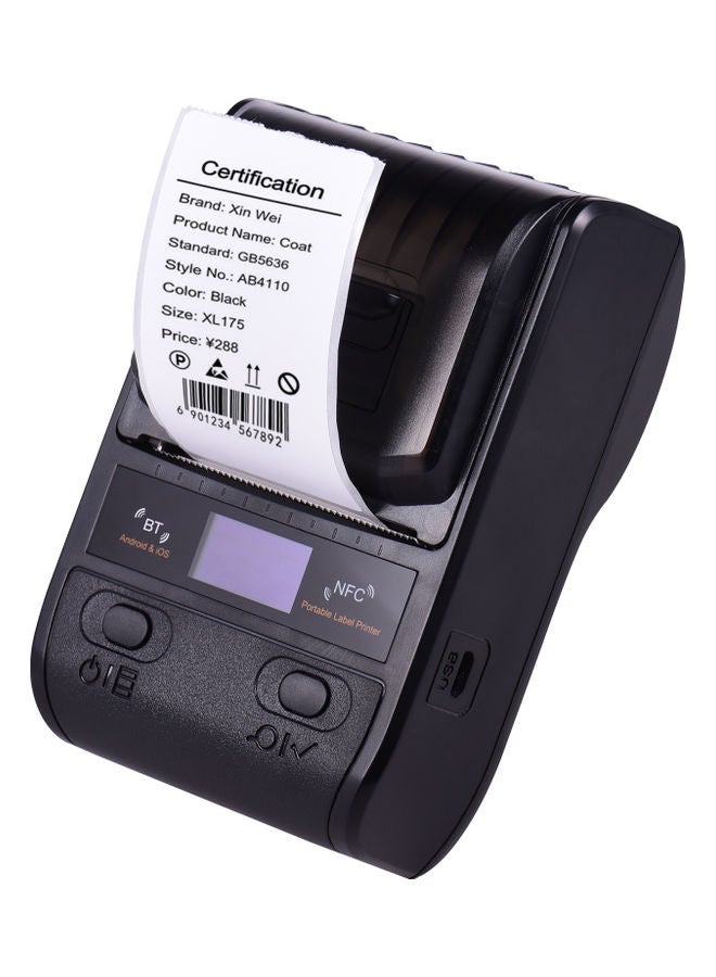 Aibecy Portable Thermal Label Printer Black  - Image 1