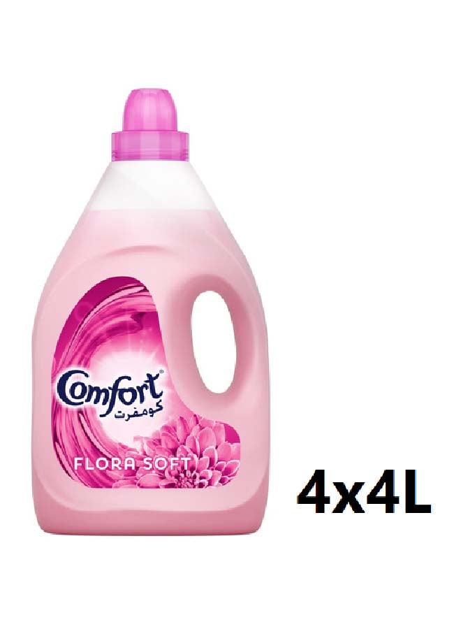 Comfort Fabric Softener Flora Soft 4L Pack of 4