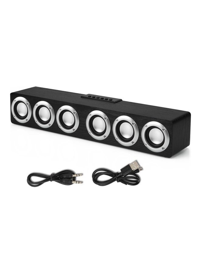 Wooden Bluetooth Desk Speaker M1 Black  - Image 1